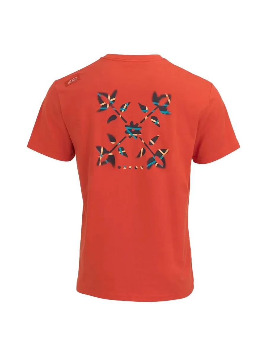 T-Shirt Rouge Homme Oxbow Fuzzy 3