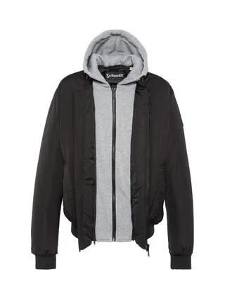 Blouson Noir Schott Pastron Amovible 3
