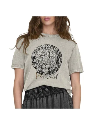 T-shirt Beige Femme JDY Elina 1
