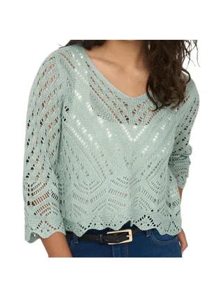 Pull En Maille Vert pastel Femme JDY NEW 1
