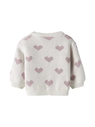 Pull Blanc/Rose Fille Name it Foana 2