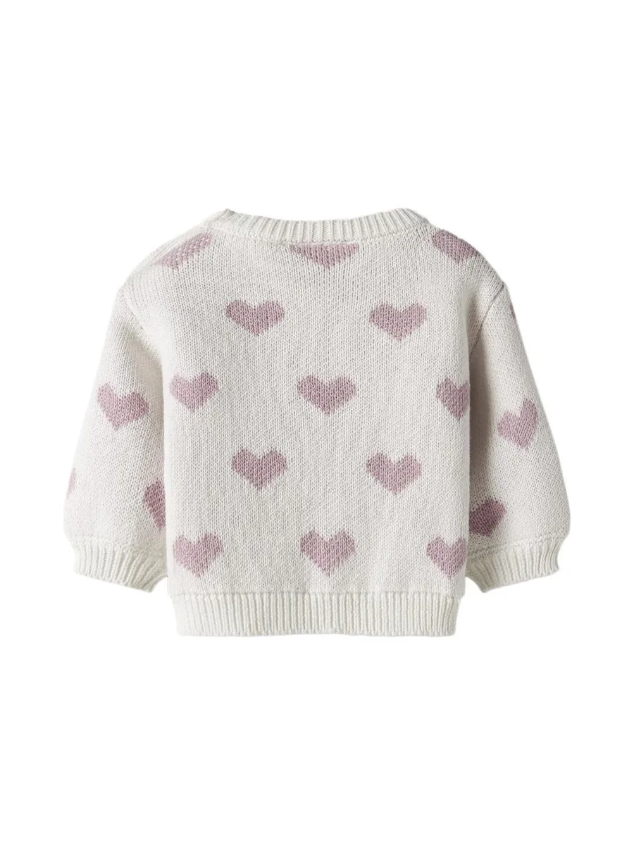 Pull Blanc/Rose Fille Name it Foana 3