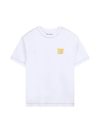 T-Shirt Blanc Garçon Teddy Smith Sam 1