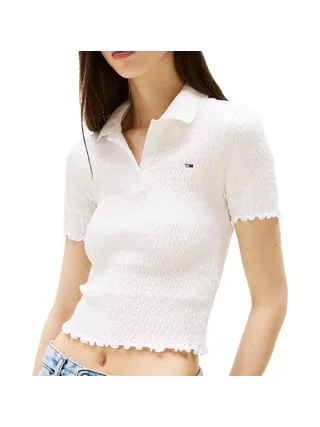Polo Blanc Femme Tommy Hilfiger Smock 1