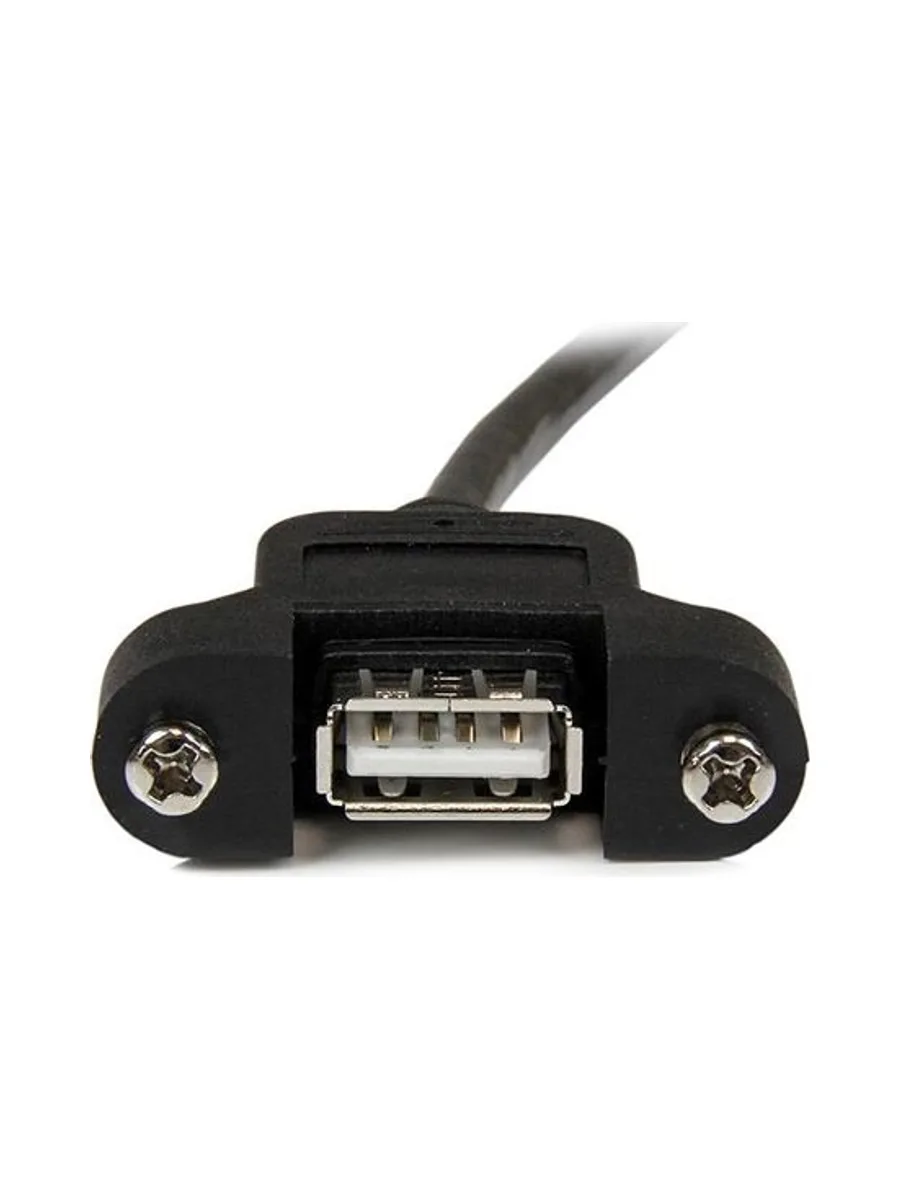 30cm Panel Mount USB Cable A to A - F/M 3