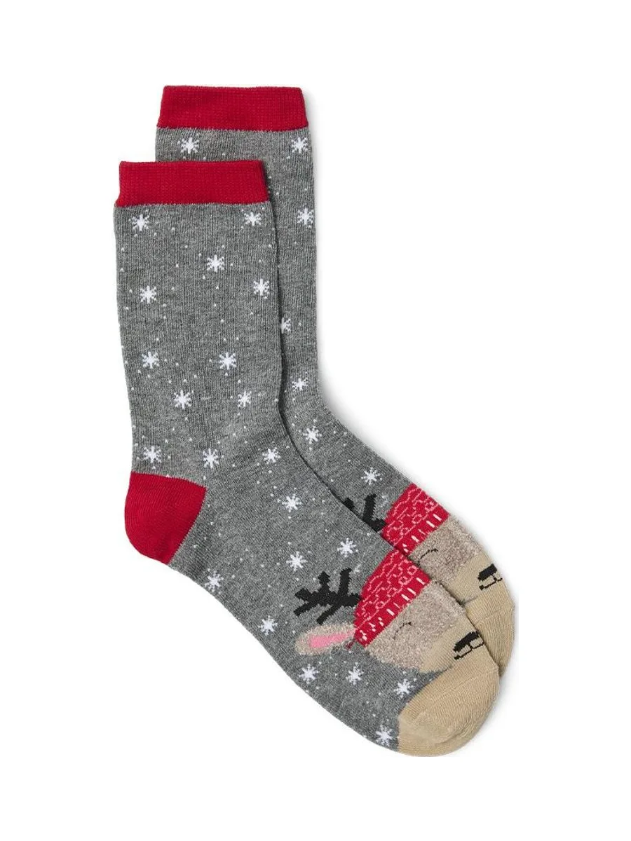 Chaussettes Grises/Rouges Femme Vero Moda Rennes 2