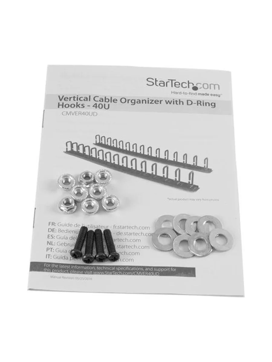 Cable Organizer 6ft Vertical D-Ring 10