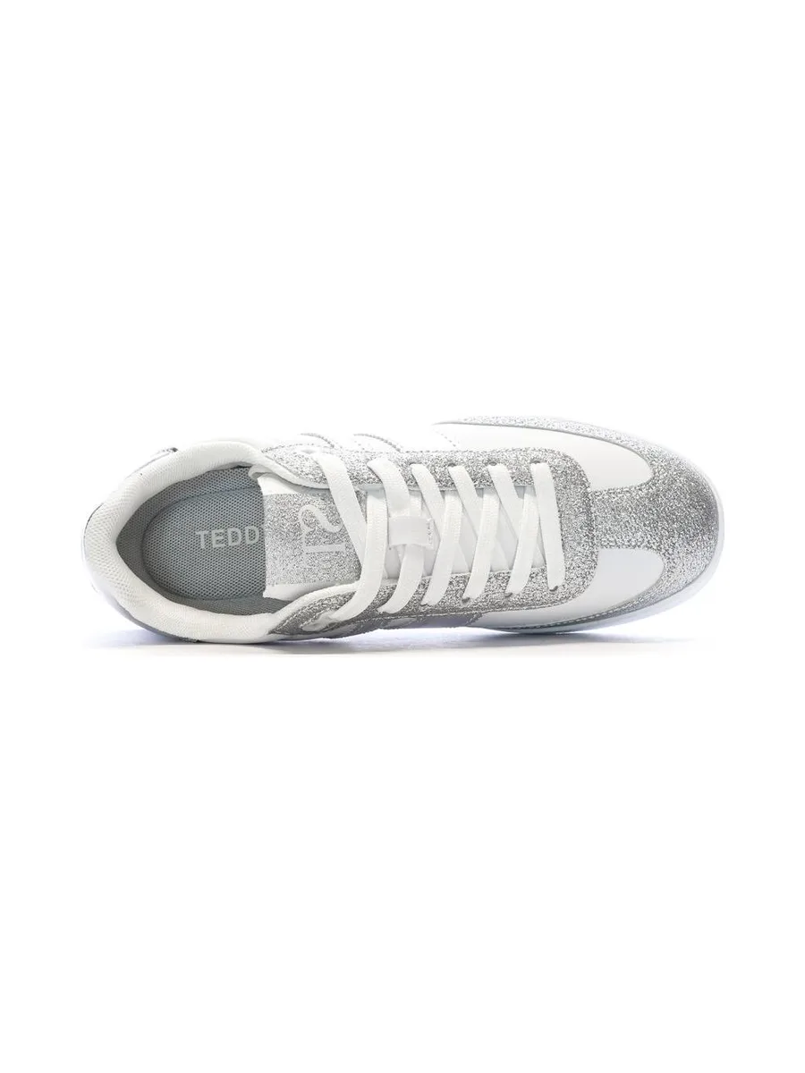 Baskets Blanches/Silver Femme Teddy Smith Plata 5