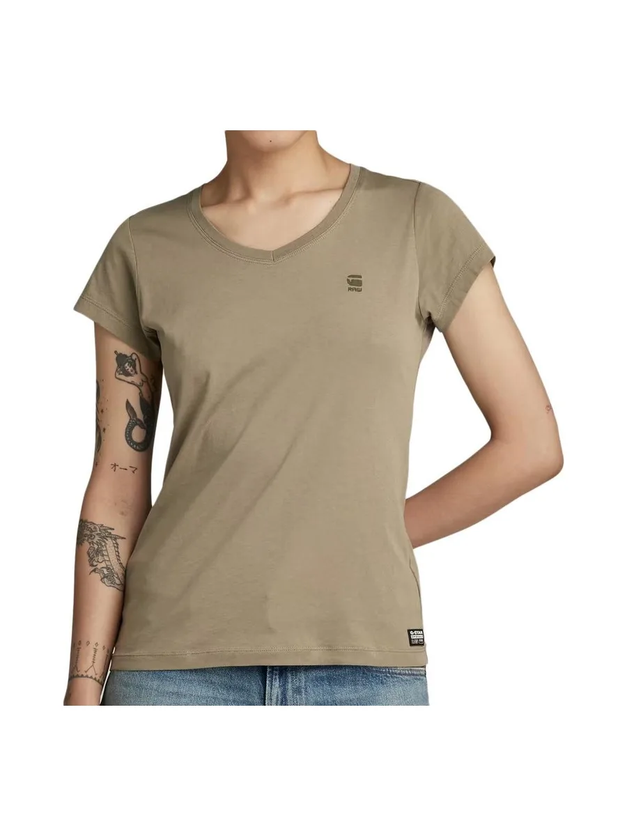 T-shirt Kaki Femme G-Star Raw Eyben 2