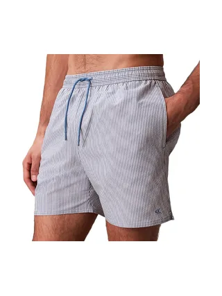 Maillot de bain Bleu/Blanc Homme Calvin Klein Jeans Short Drawstrings 1