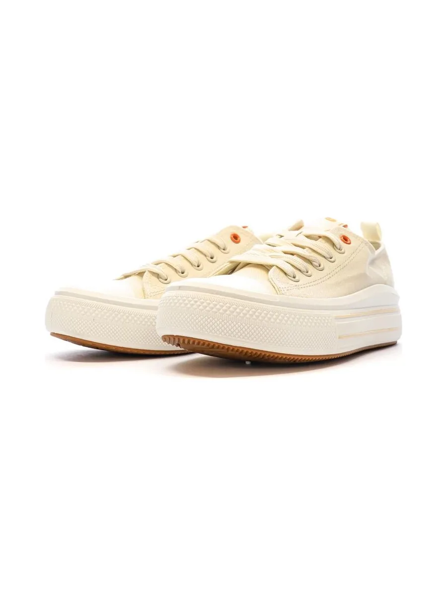 Baskets Basses Beige Femme Refresh Lona 6