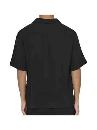 Chemise Noire Homme Only & Sons Kyle 2