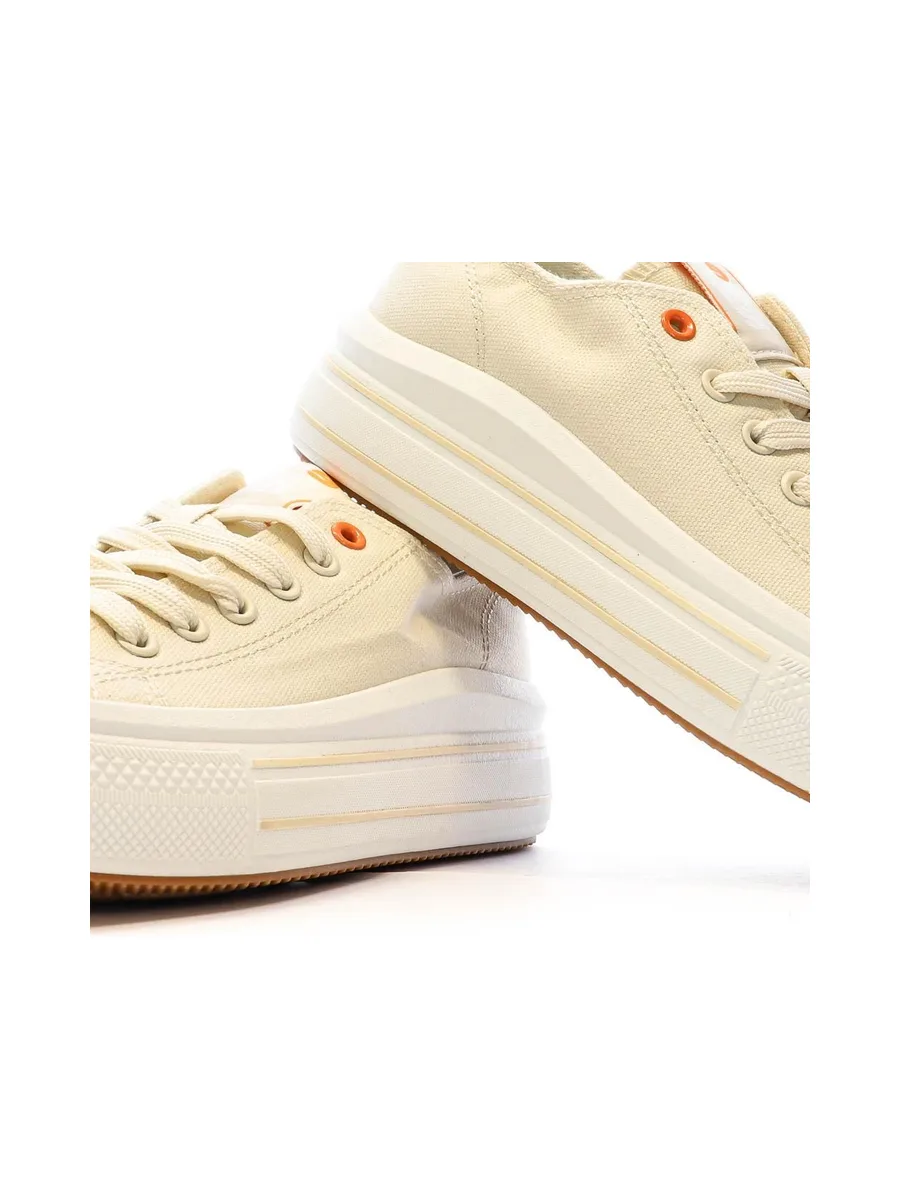 Baskets Basses Beige Femme Refresh Lona 7