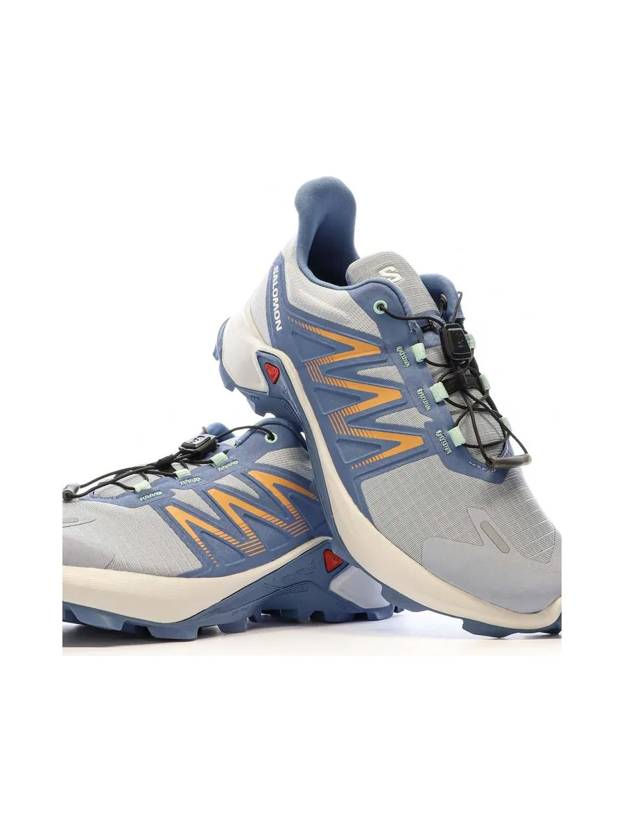Chaussures de trail Bleu/Beige Femme Salomon Sagacross W 7