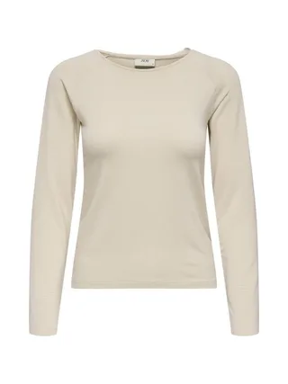 T-Shirt Manches Longues Beige Femme JDY Kaiser 1