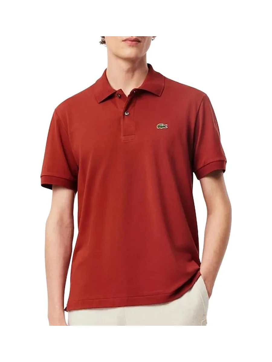 Polo Terracotta Homme Lacoste Maille 2