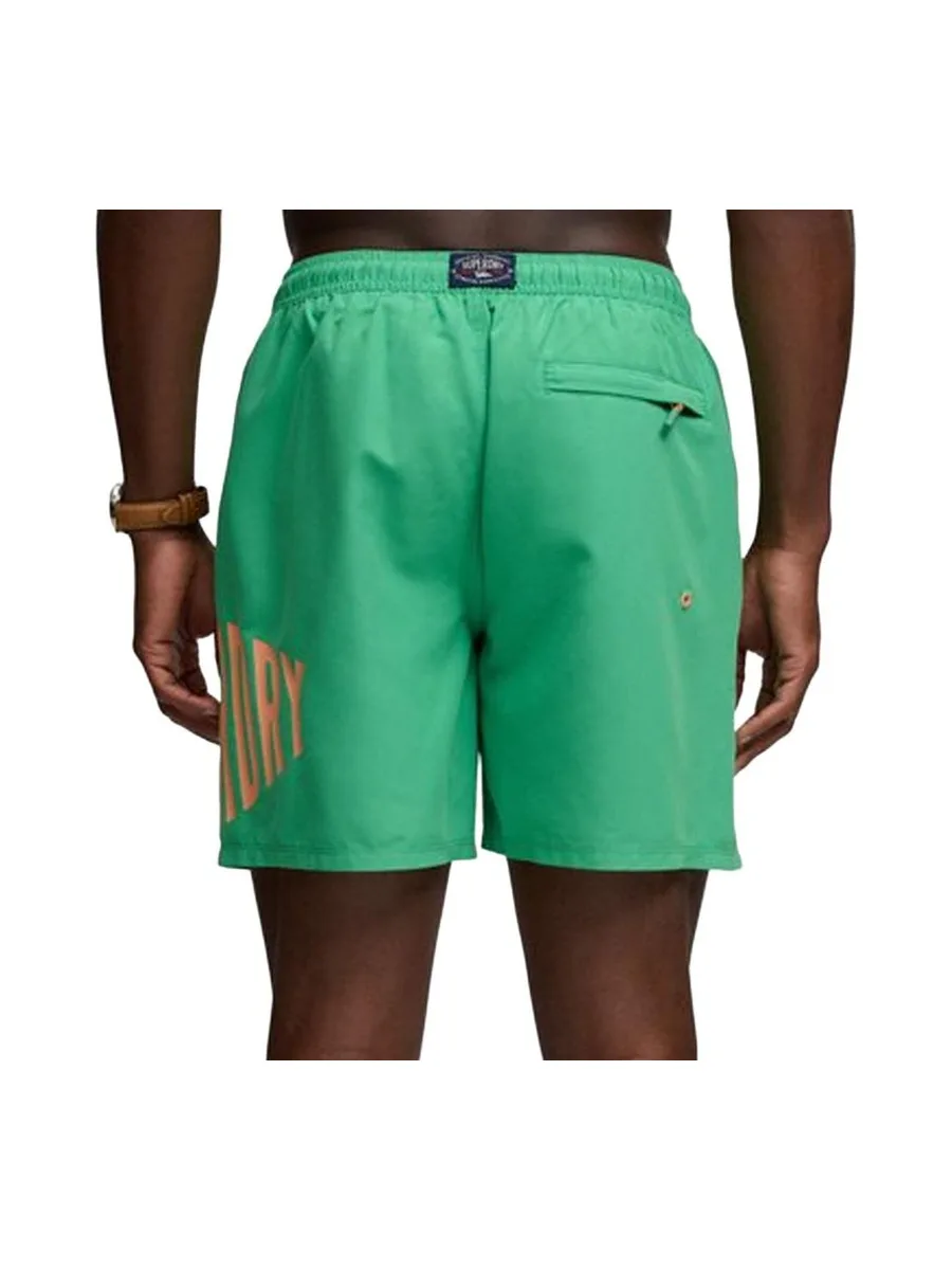Maillot de bain Vert/Pêche Homme Superdry Swim 3