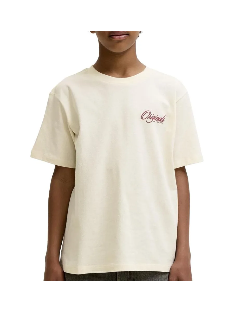 T-Shirt Beige Garçon Jack & Jones Graphic 2