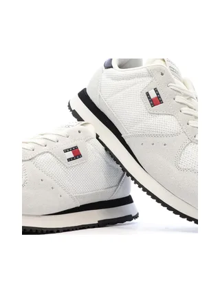 Baskets Blanches/Marines Homme Tommy Hilfiger Eva Runner Leath 7