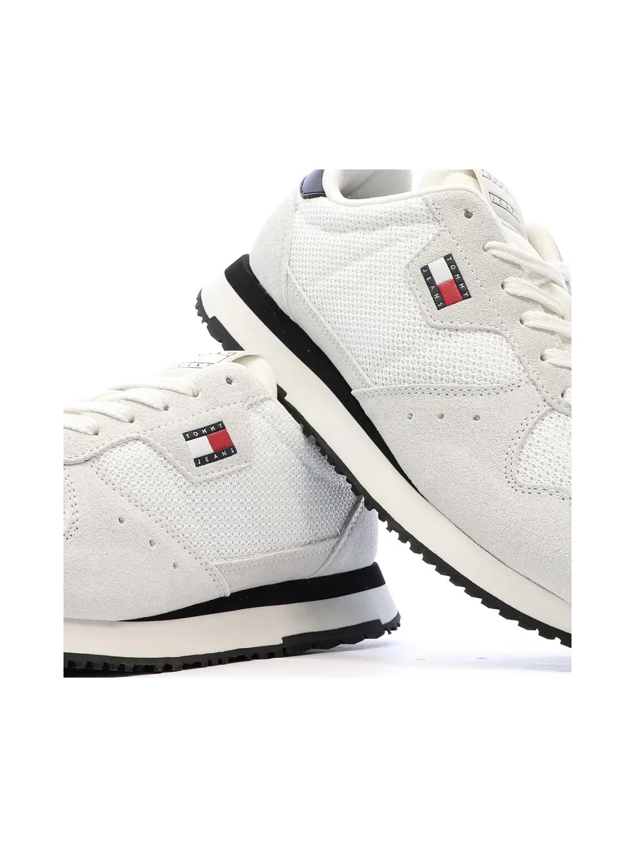 Baskets Blanches/Marines Homme Tommy Hilfiger Eva Runner Leath 8