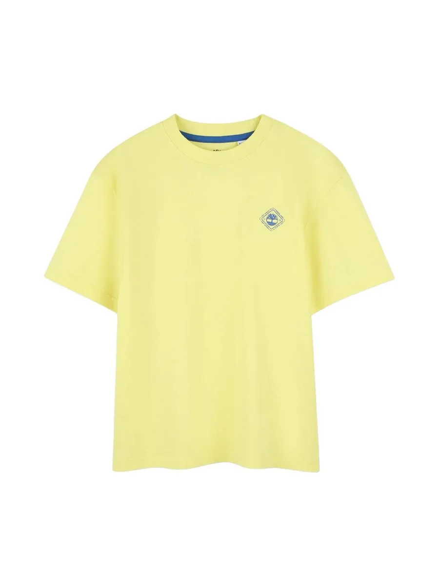 T-Shirt Jaune Garçon Timberland T60424 Yellow 1 2