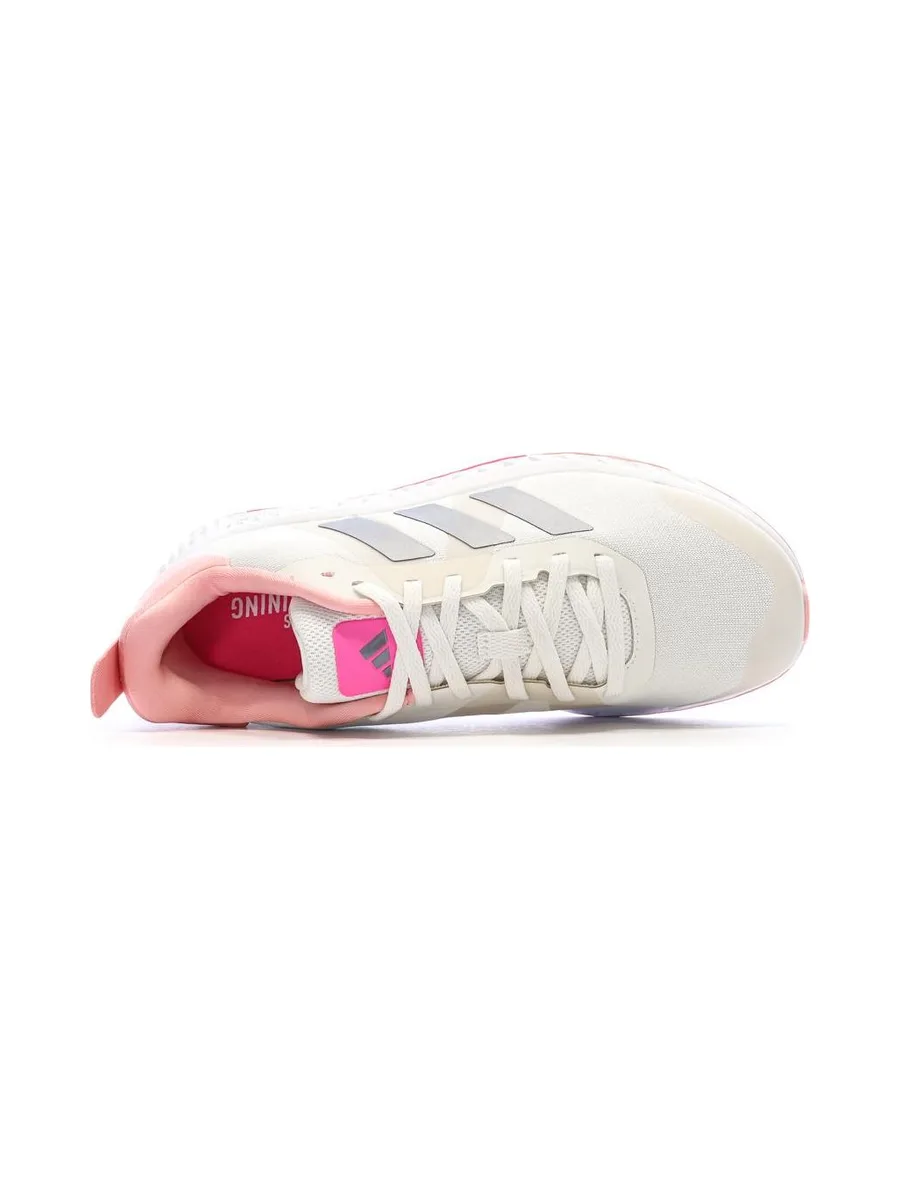 Baskets Blanches/Roses Femme Adidas Everyset Trainer 5