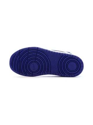 Baskets Blanches/Bleu Garçon Nike Court Borough Mid 2 5