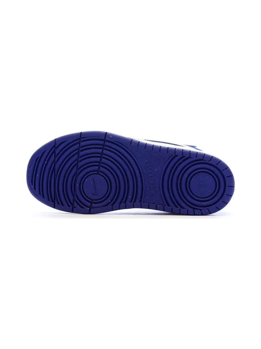 Baskets Blanches/Bleu Garçon Nike Court Borough Mid 2 6