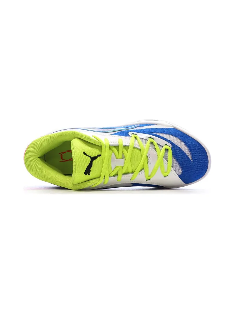 Chaussures de Basketball Blanches/Bleu Homme Puma All-pro Nitro 5