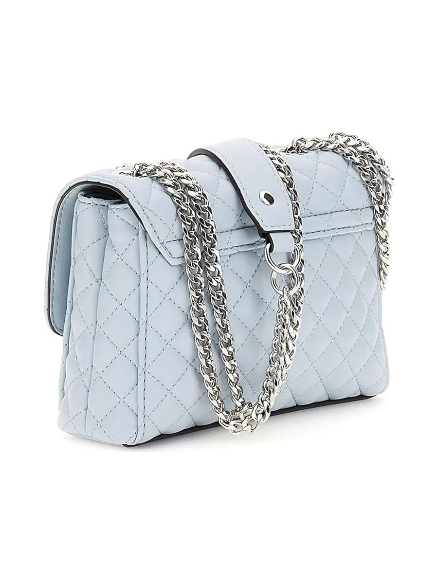 Sac à Bandoulière Bleu Clair Femme GUESS Xbody Flp 3