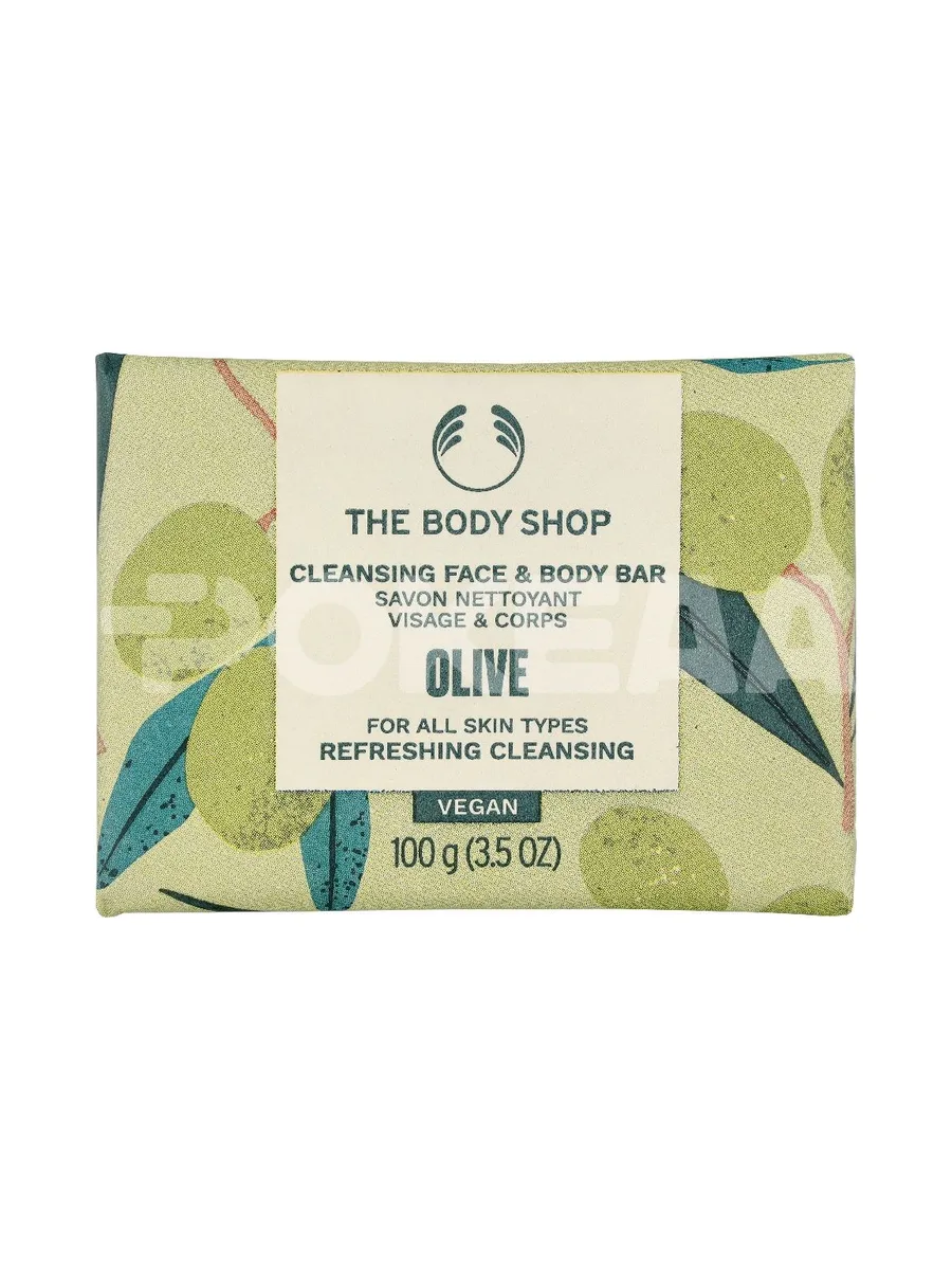 The Body Shop Olive Cleansing Face & Body Bar 100g 1