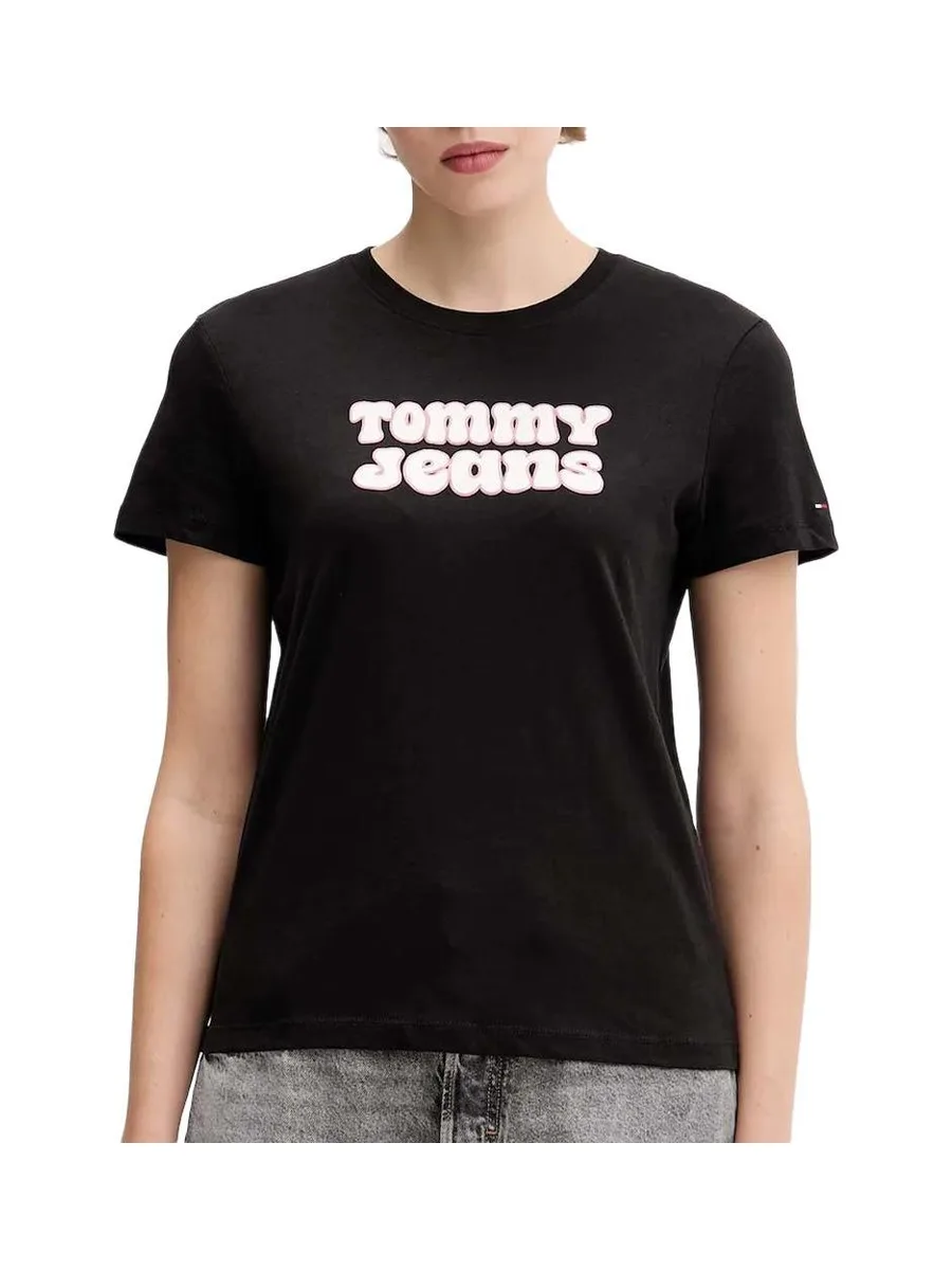 T-shirt Noir Femme Tommy Hilfiger Tjw Reg Essential 1