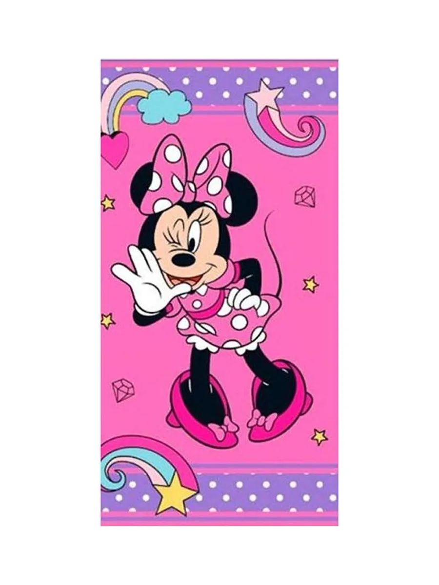 Serviette Rose/Noir Fille Sport Zone Minnie 3