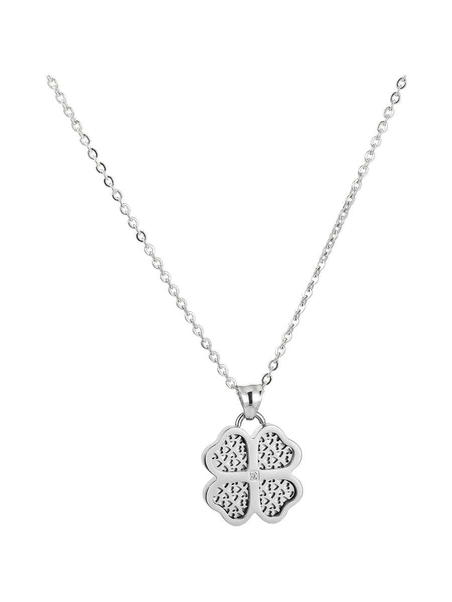 Collier Bellarose Perfume — Trèfle Porte-bonheur (Zirconium) 1