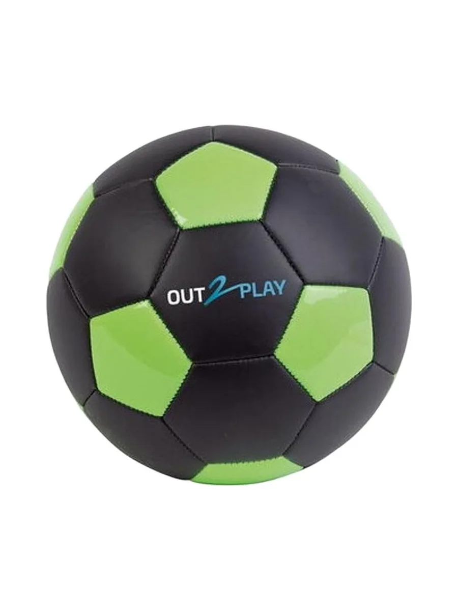 Ballon de Foot Noir/Vert Neon T5 2