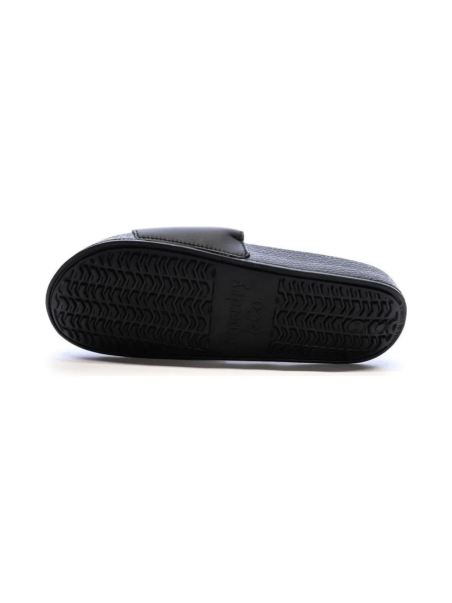 Claquettes Noir/Blanc Homme Superdry Pool Slide 3