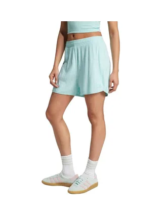 Short Bleu Femme Adidas JD5163 1