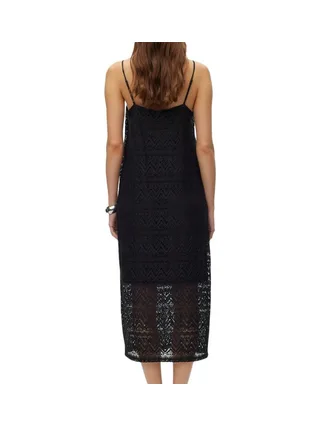 Robe Noire Femme Vero Moda Singlet Calf 2