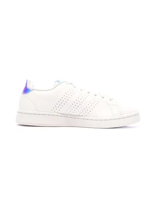 Baskets Blanches/Bleu Femme Adidas Advantage17 2