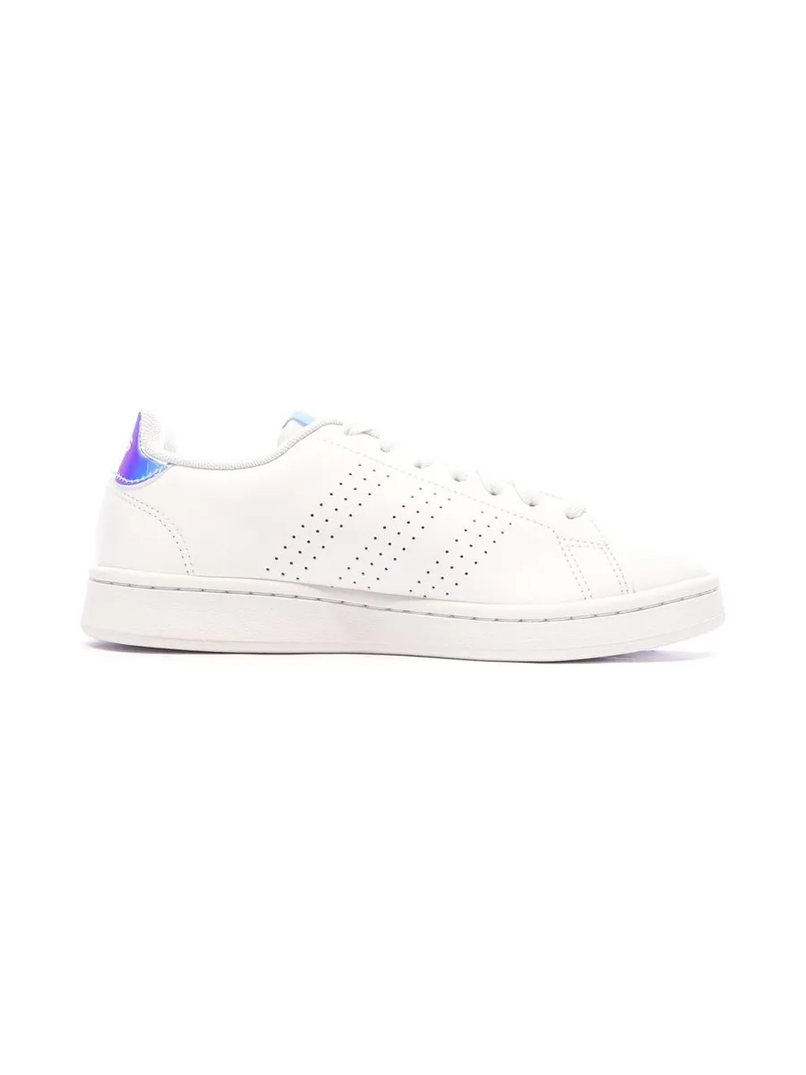 Baskets Blanches/Bleu Femme Adidas Advantage17 3
