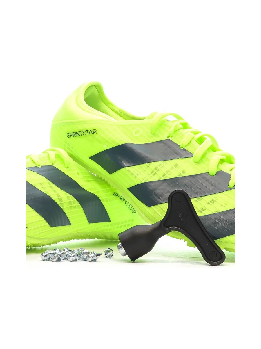 Chaussures d'athlétismes Jaune/Noire Homme Adidas Sprintstar 8