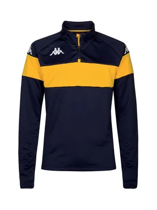 Sweat Noir/Jaune Garçon Kappa Dovares 1