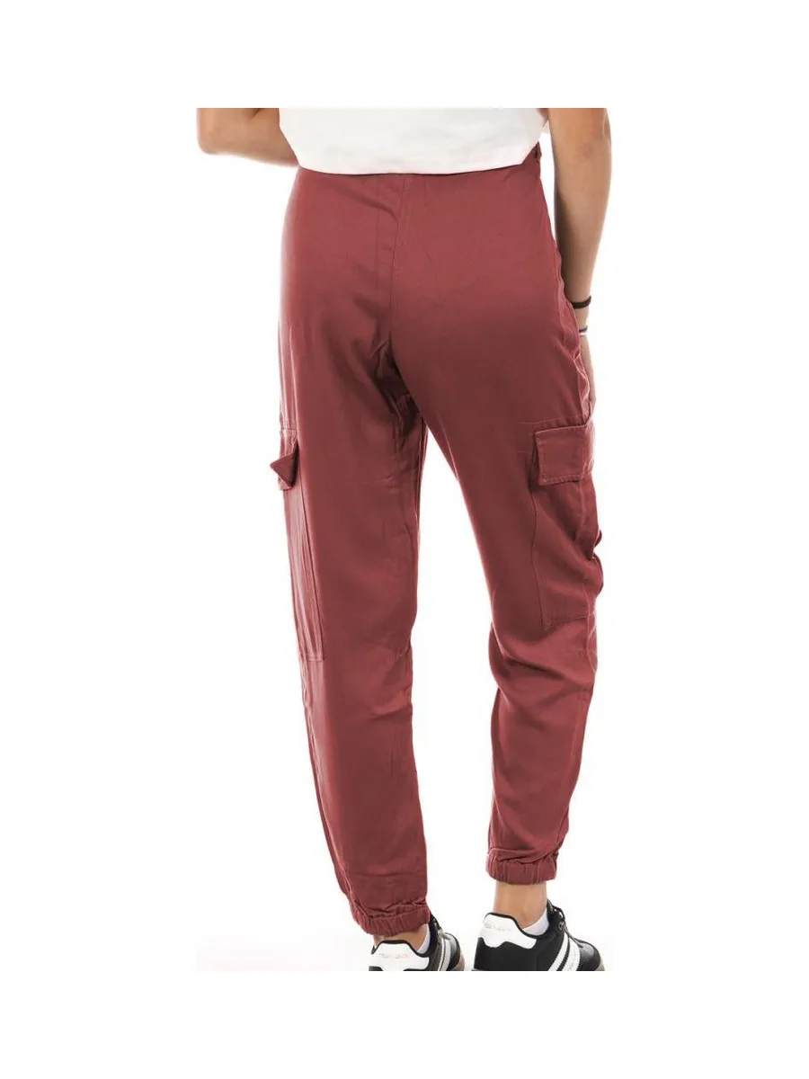 Pantalon Fluide Bordeaux Femme Lee Cooper Okarta 3