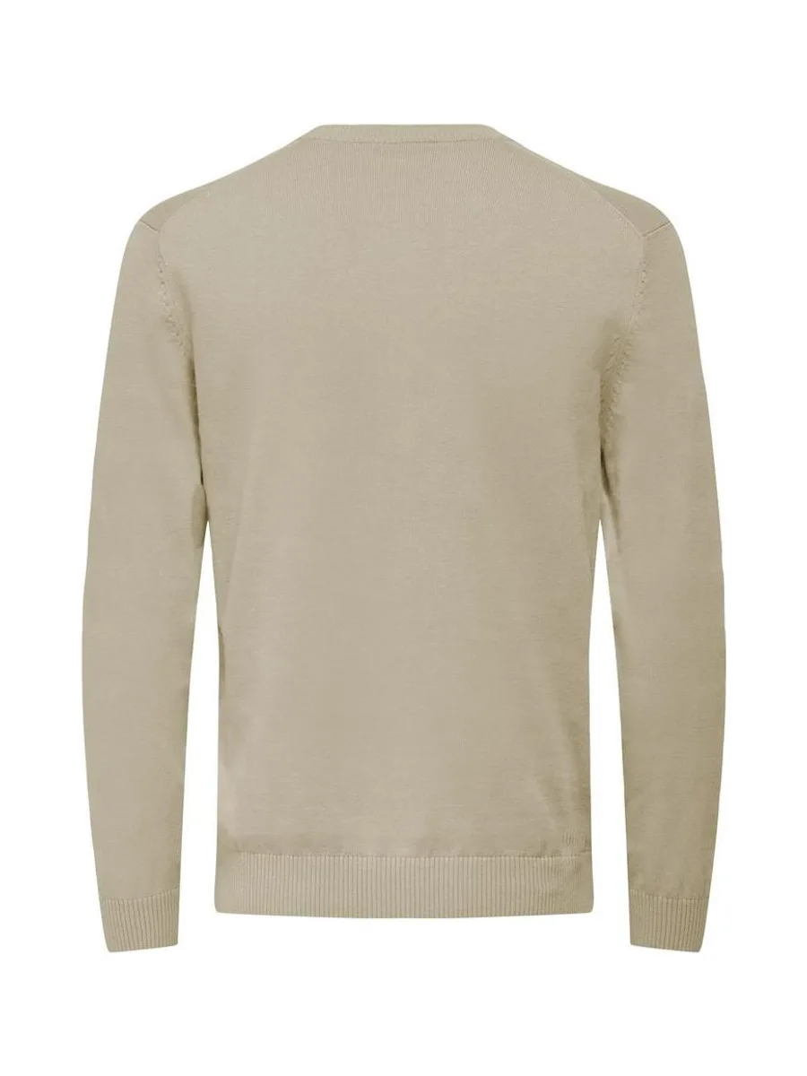 Pull Beige Homme Only & Sons Holger 3
