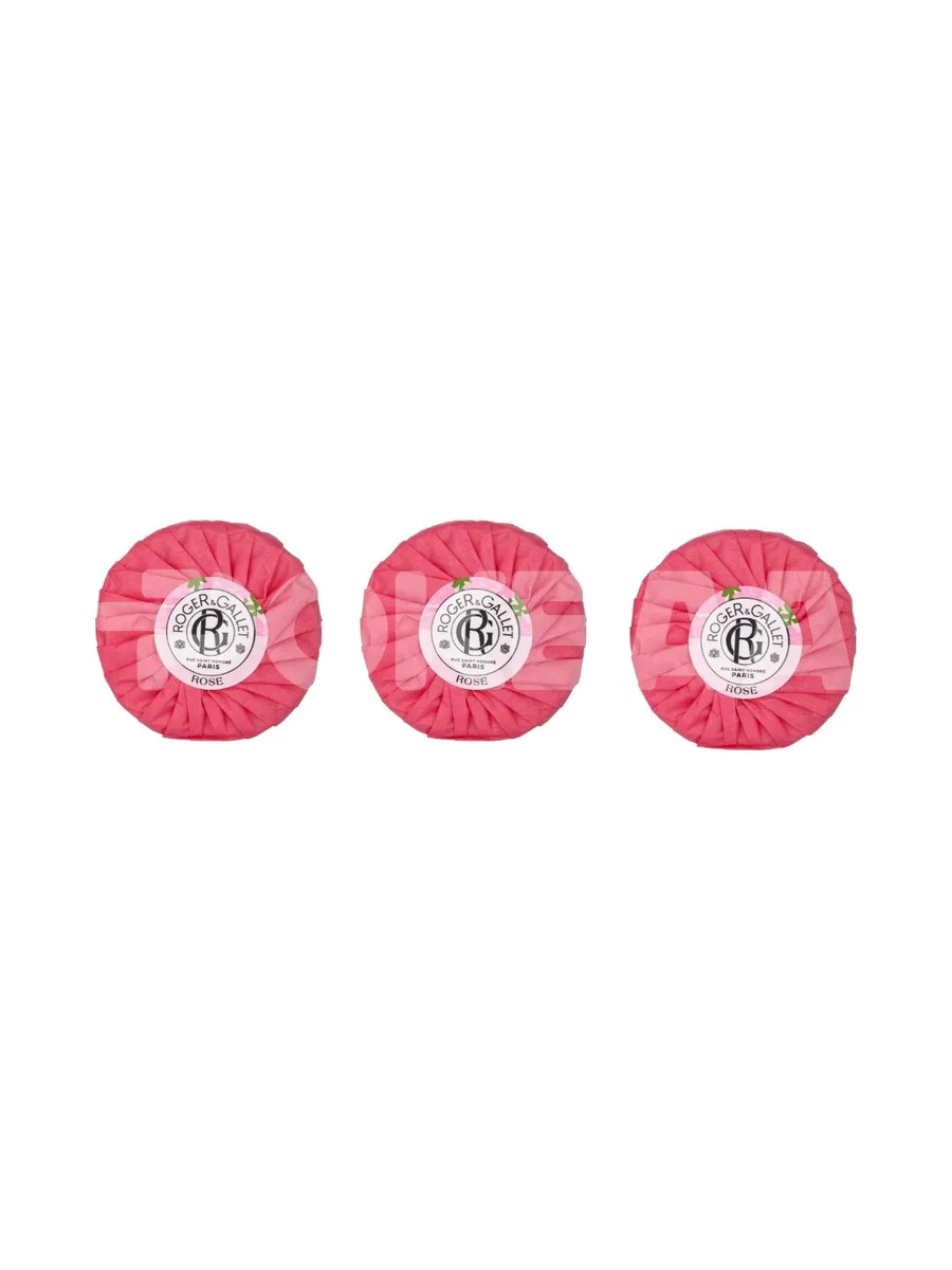 Roger & Gallet Rose Giftset 300g - Soap Bar - 3x100gr 2
