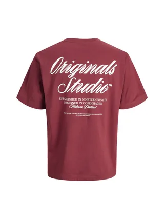 T-Shirt Rouge Homme Jack & Jones Norrebro 2