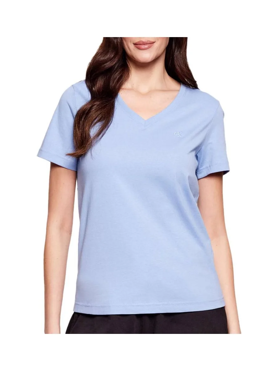 T-Shirt Bleu Femme Calvin Klein Jeans Archive LV047B205G 2