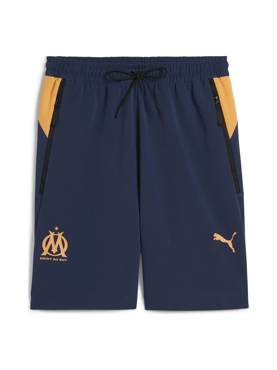 OM Short Marine/Orange Homme Puma 2024/2025 2