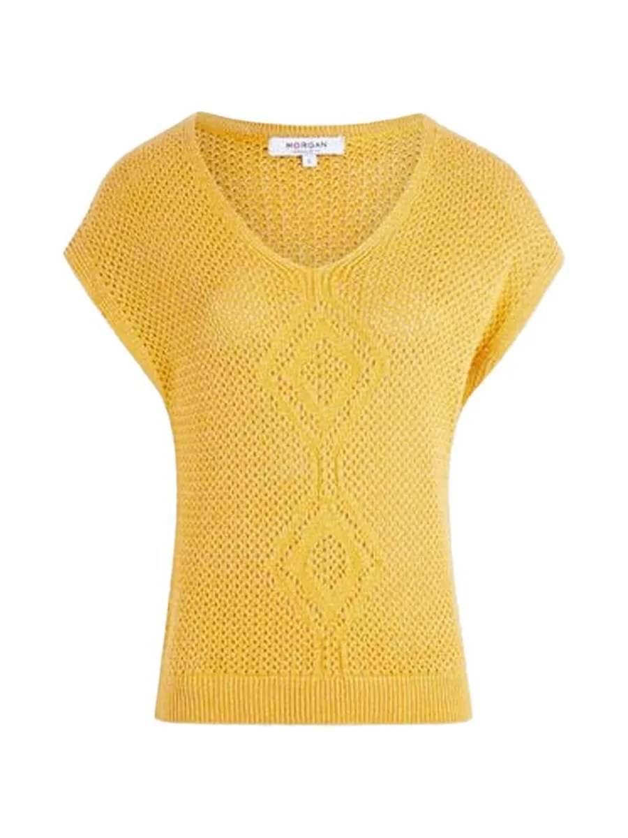 Pull Jaune Femme Morgan Mouni 3