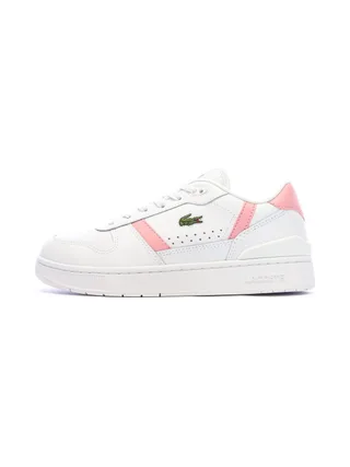 Baskets Blanc/Rose Femme Lacoste T-clip Set 224 1